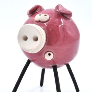 Adorable Pink Pig Figurine – Handcrafted Ceramic, Perfect Gift for Animal Lovers or Collectors product image 1