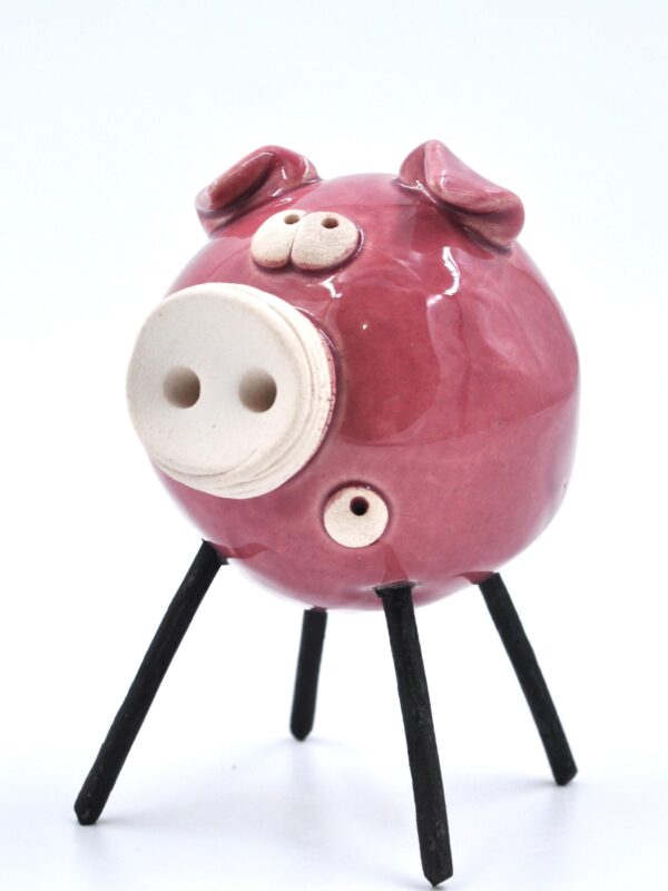 Adorable Pink Pig Figurine – Handcrafted Ceramic, Perfect Gift for Animal Lovers or Collectors product image 1