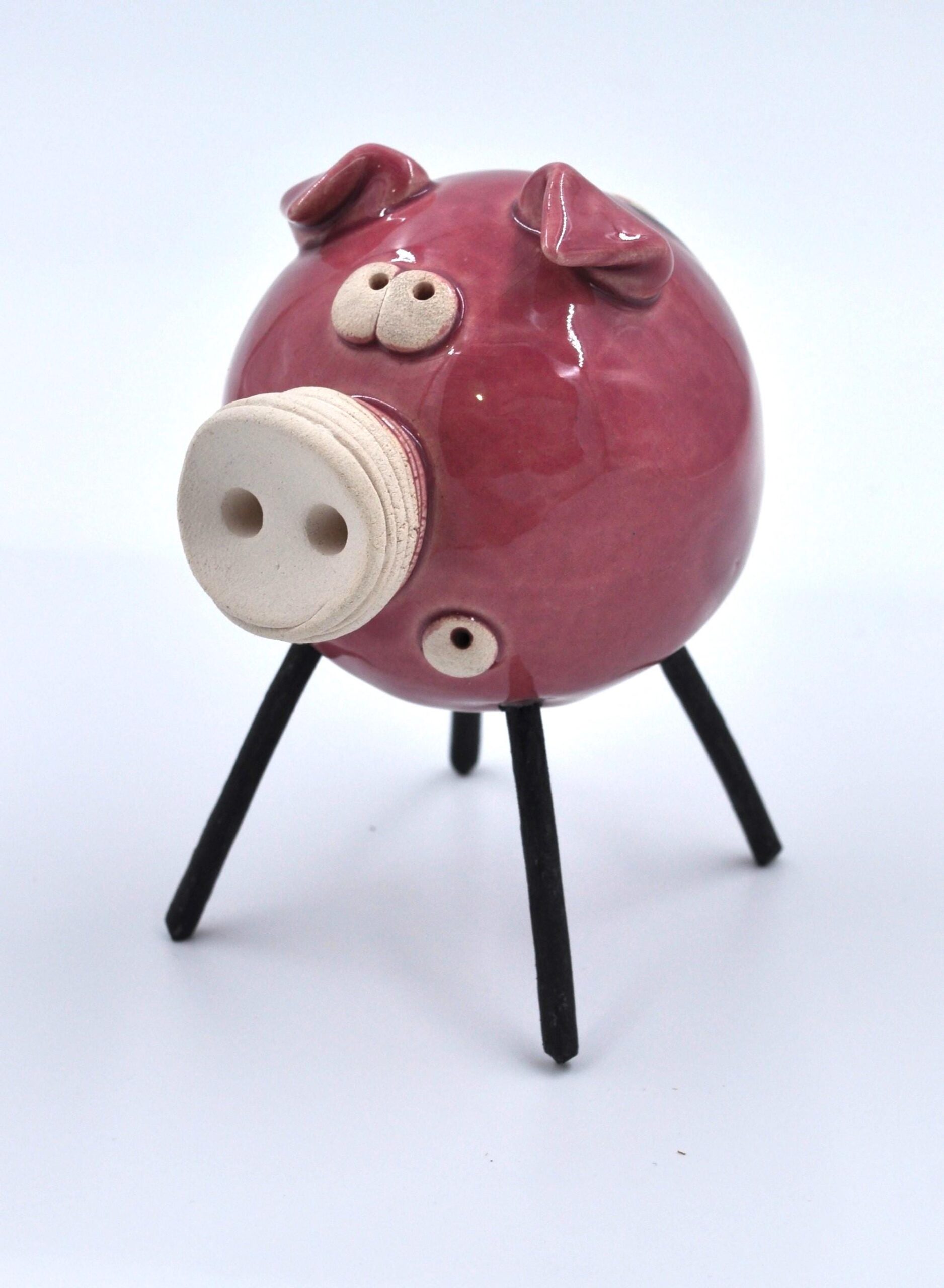 Adorable Pink Pig Figurine – Handcrafted Ceramic, Perfect Gift for Animal Lovers or Collectors product image 2