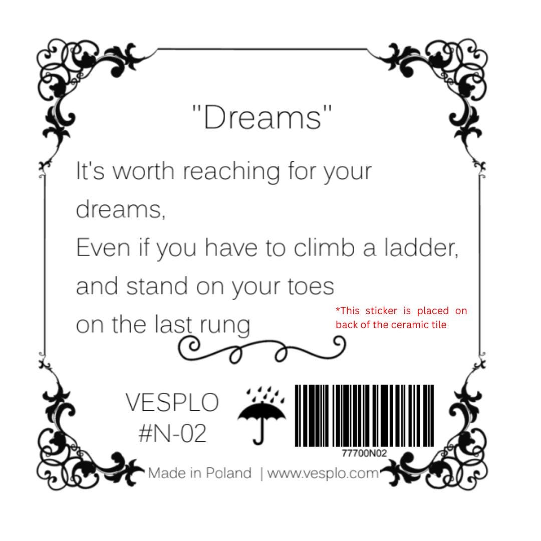 Angel with Ladder Ceramic Tile - Handcrafted Inspirational Home Decor, Perfect Gift for Special Occasions #N-02 product image 5