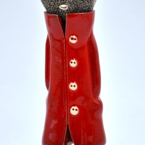 Bearded Man in Red Coat Figurine – Handcrafted Ceramic, Perfect Gift for Unique Home Décor or Collectors product image 1