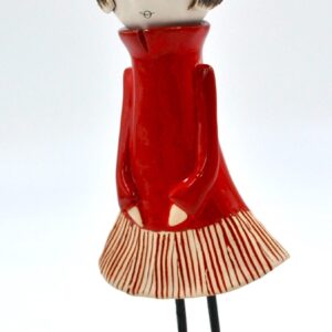 Charming Woman in Beret Figurine – Handcrafted Ceramic, Perfect Gift for Art Lovers or Unique Décor product image 1