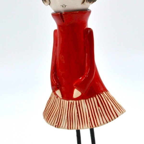 Charming Woman in Beret Figurine – Handcrafted Ceramic, Perfect Gift for Art Lovers or Unique Décor product image 1