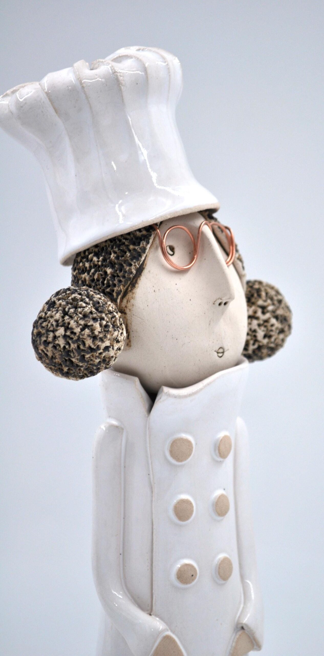 Chef Figurine -Male or Female- Handcrafted Ceramic, Perfect Gift for Cooking Enthusiasts or Kitchen Décor product image 2
