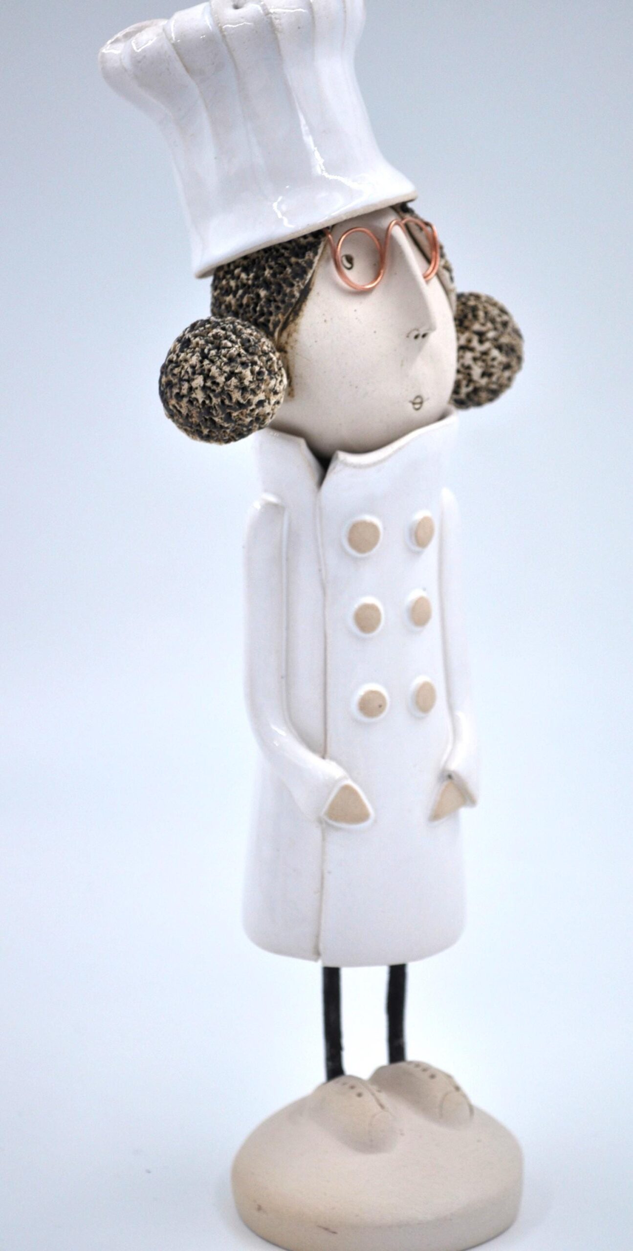 Chef Figurine -Male or Female- Handcrafted Ceramic, Perfect Gift for Cooking Enthusiasts or Kitchen Décor product image 3