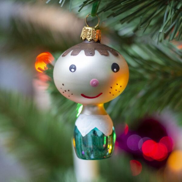 Christmas Ornament - Jack - Vintage-Inspired Turquoise Coat Retro Design- Set of Four #21760 product image 1