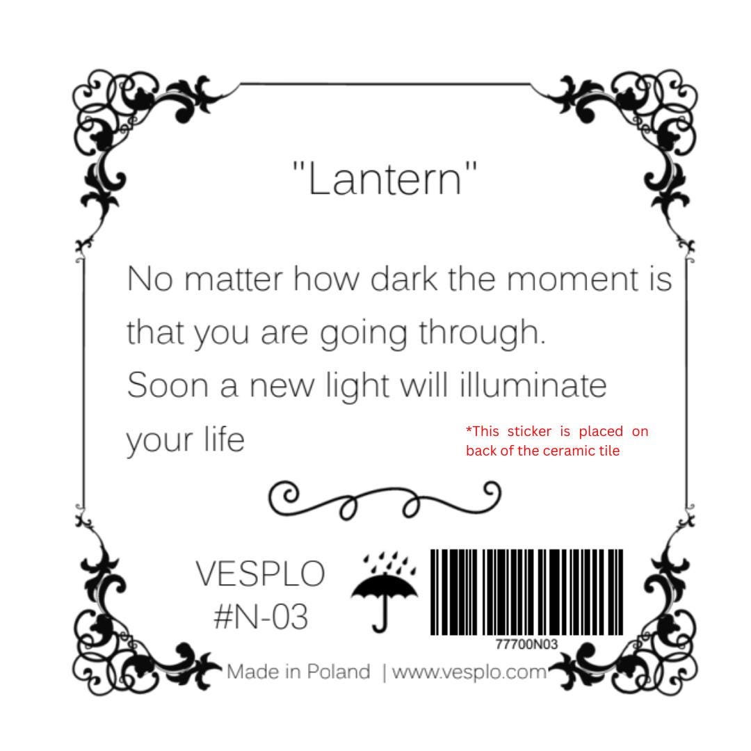 Couple Under the Lantern Ceramic Tile - Handcrafted Romantic Decor, Thoughtful Gift for Special Occasions #N-03 product image 5