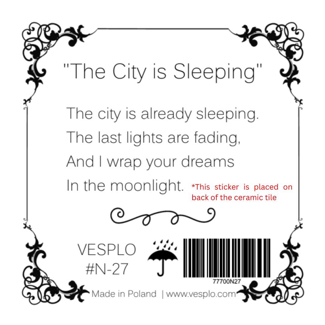 Dreaming Angel Ceramic Tile - Handcrafted Home Decor, Thoughtful Gift for Any Occasion #N-27 product image 5