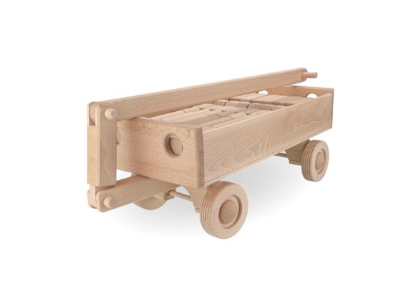 Educational Building Blocks with Pull Wagon 16.73 in, 70 Pieces Blocks Set | Vesplo product image 1