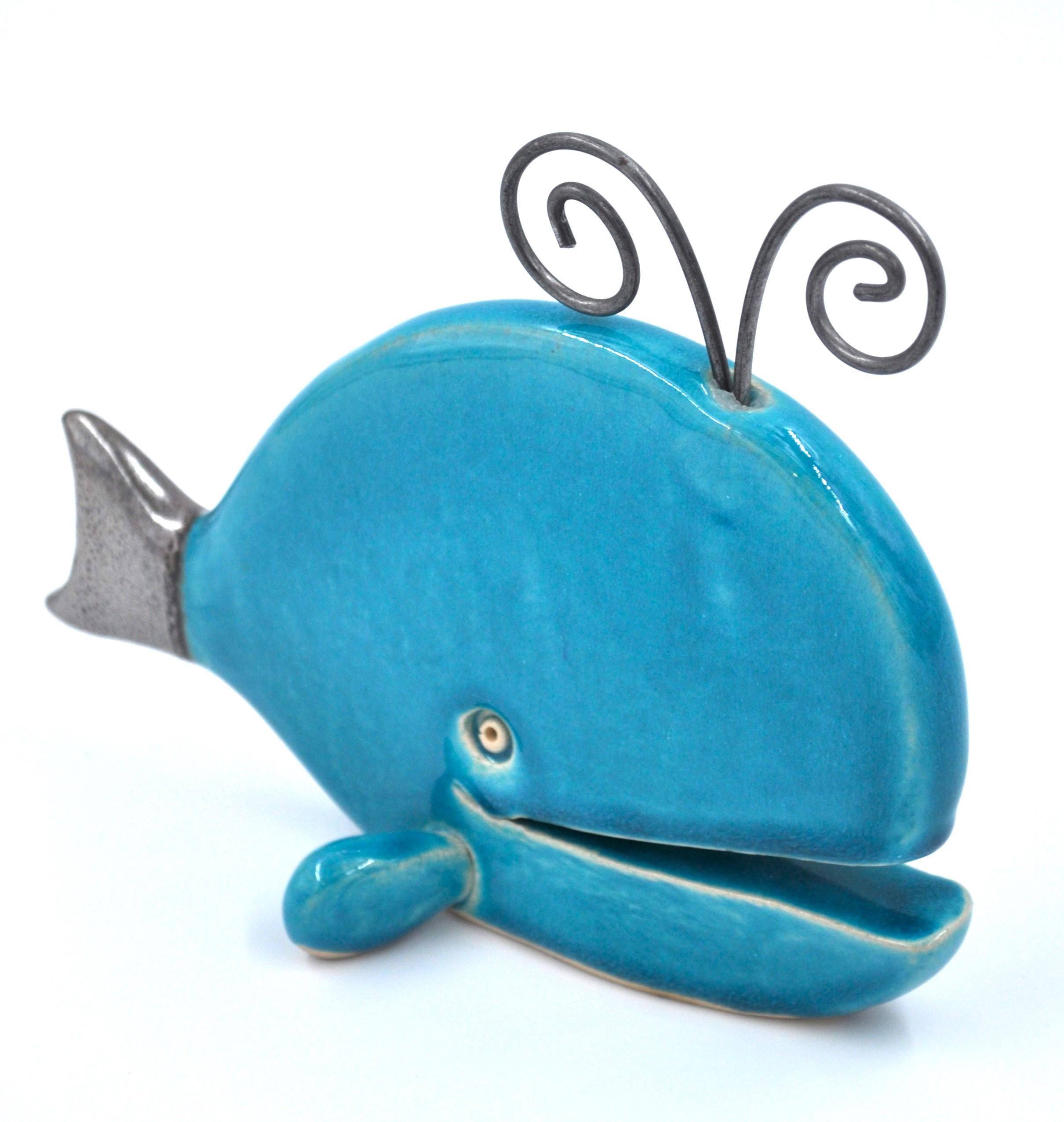 Handcrafted Blue Whale Figurine – Perfect Gift for Ocean Lovers or Unique Home Décor product image 2