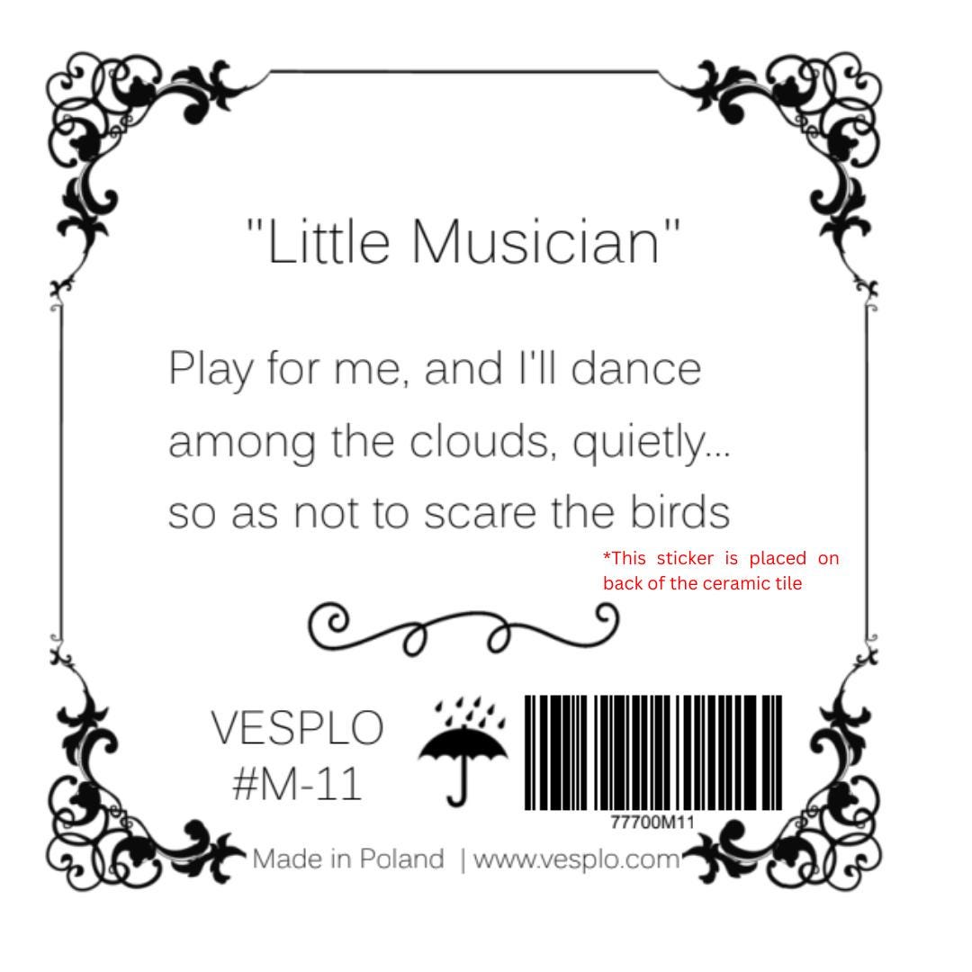 Musician - Handcrafted Ceramic Tile, Whimsical Home Decor, Unique Gift for Art Lovers #M-11 product image 5