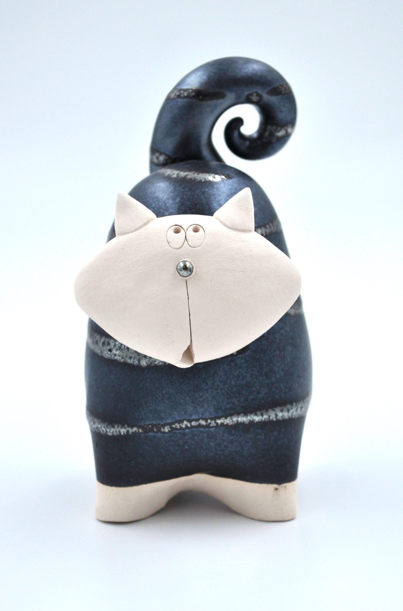 Playful Fat Cat Figurine – Available in Blue, Pink, Green, Orange, or Red, Perfect Gift for Cat Lovers product image 5