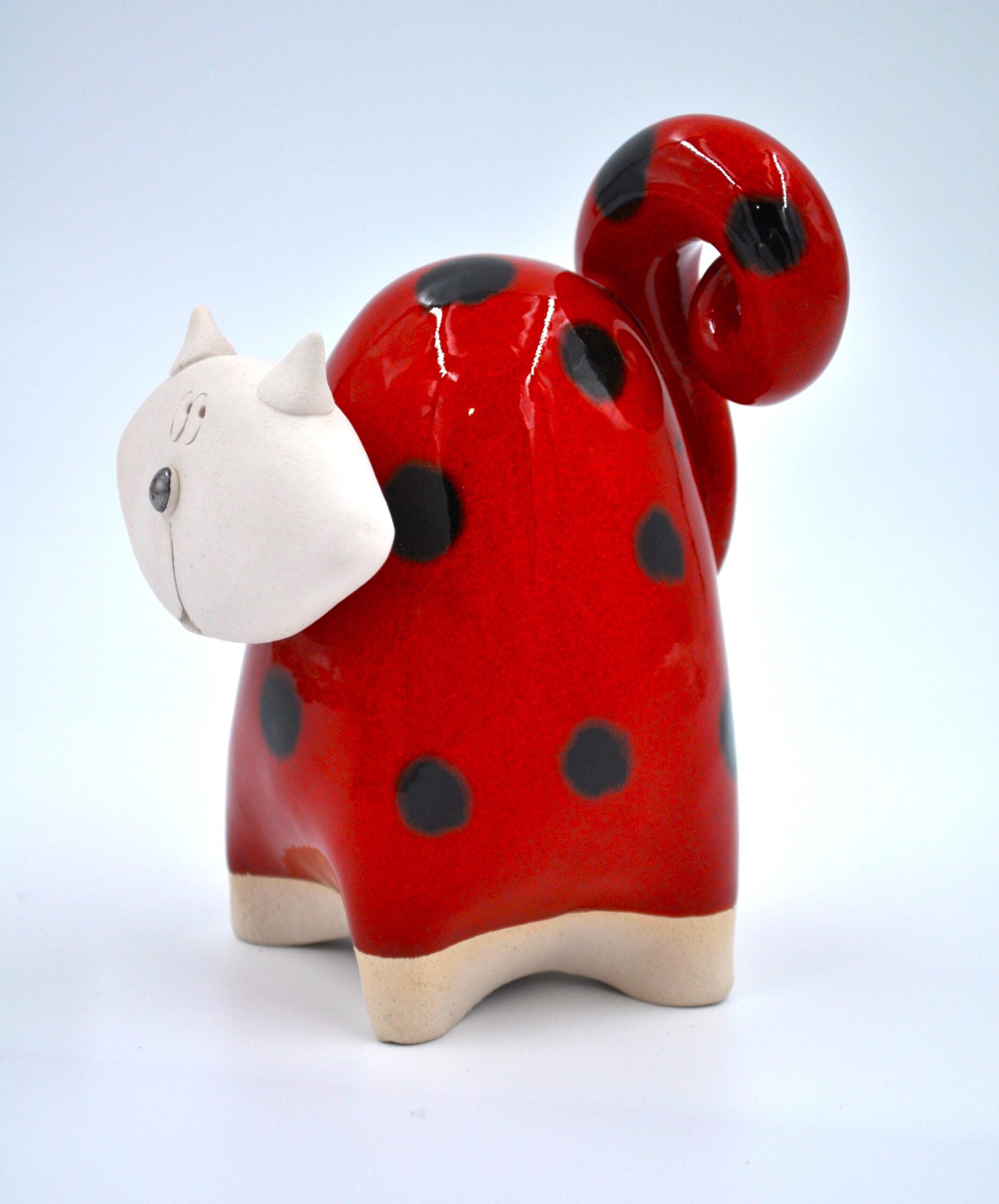 Playful Fat Cat Figurine – Available in Blue, Pink, Green, Orange, or Red, Perfect Gift for Cat Lovers product image 6