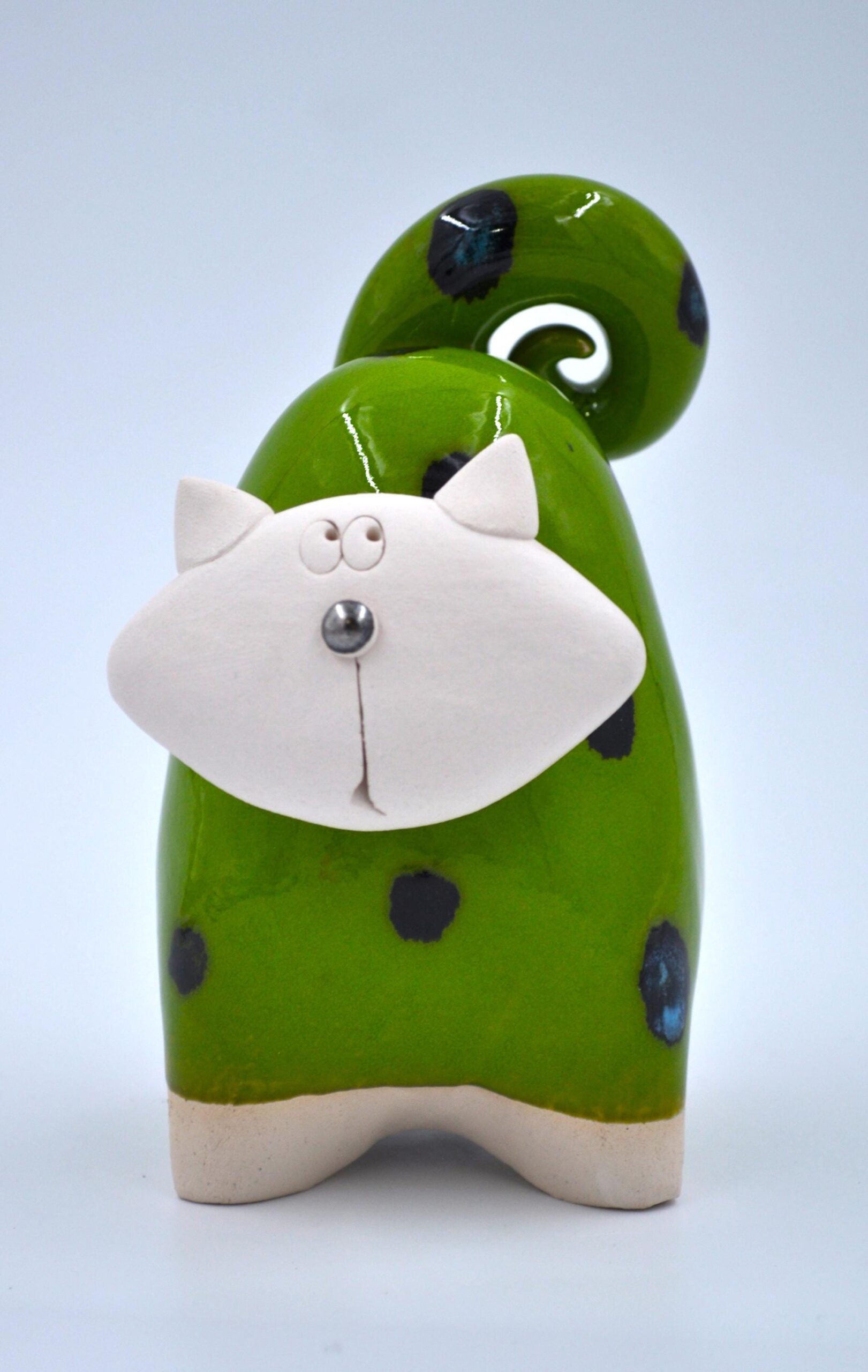 Playful Fat Cat Figurine – Available in Blue, Pink, Green, Orange, or Red, Perfect Gift for Cat Lovers product image 10