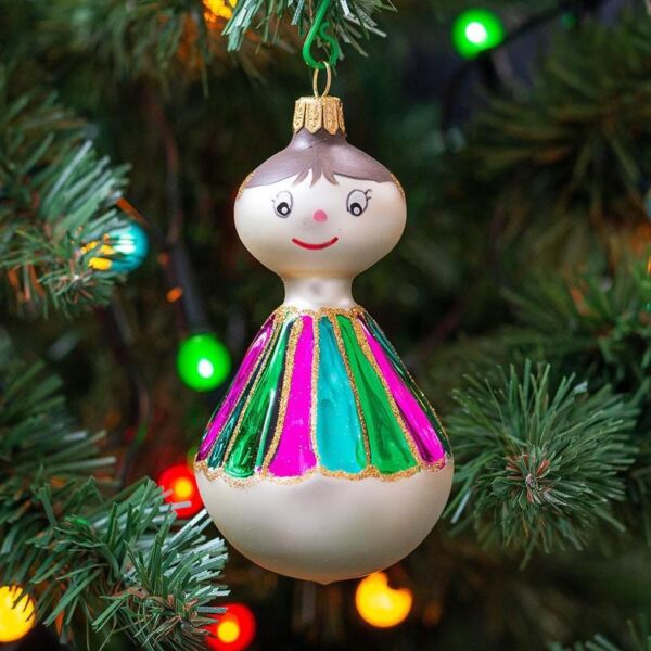 Retro Christmas Ornament - Balbinka - Handcrafted Vintage Design (Pack of 4) #23469 product image 1