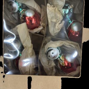 Retro Christmas Ornament Set - Babuska - Handcrafted Vintage Design (Pack of 4) #21768 product image 1