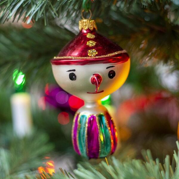 Retro Christmas Ornament Set - Happy Gnome - Handcrafted Vintage Design (Pack of 4) #21771 product image 1