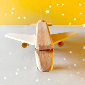 Wooden Airliner Plane | 100% Natural Beechwood | Eco-Friendly Montessori Toy | Made in Europe | Vesplo product image 1