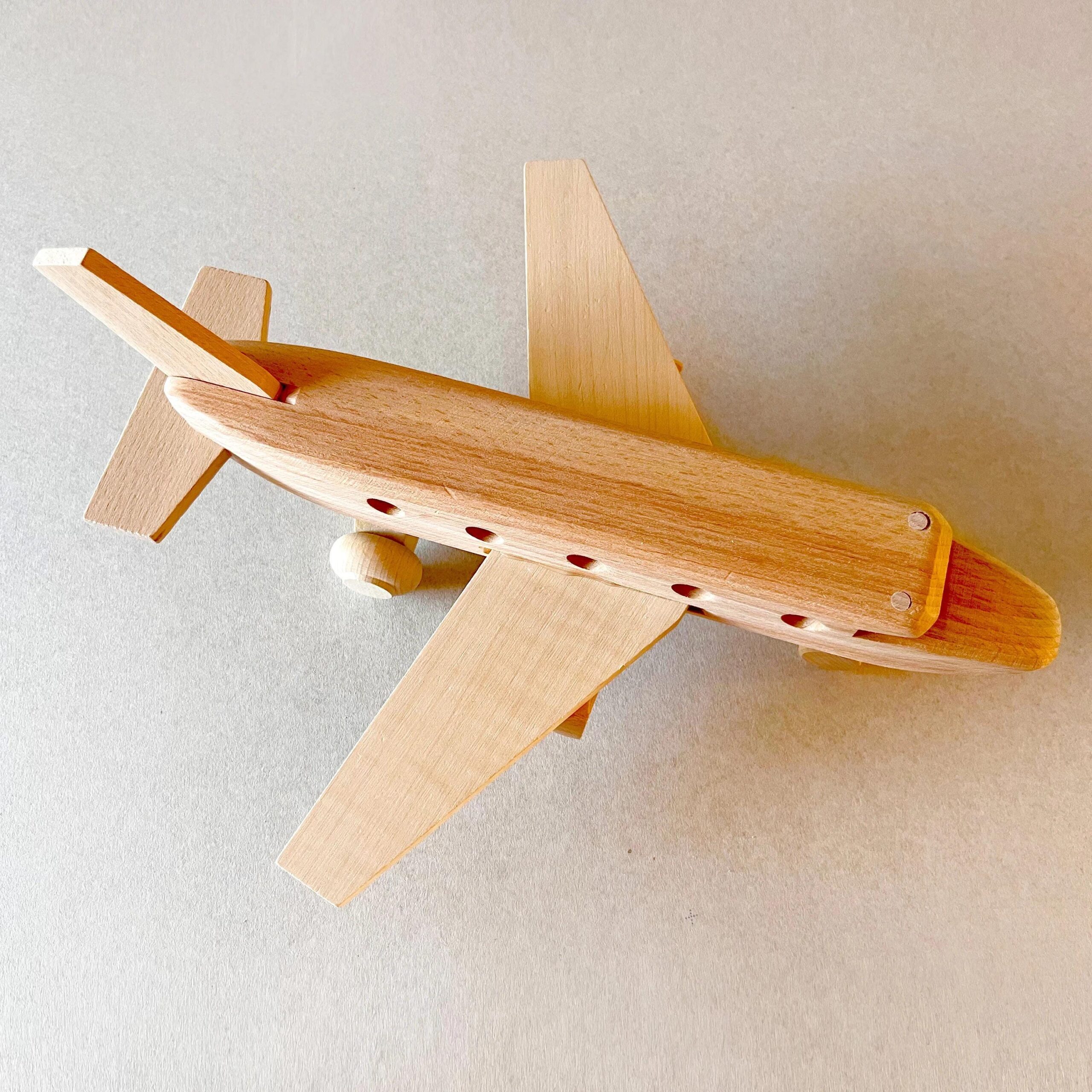 Wooden Airliner Plane | 100% Natural Beechwood | Eco-Friendly Montessori Toy | Made in Europe | Vesplo product image 2