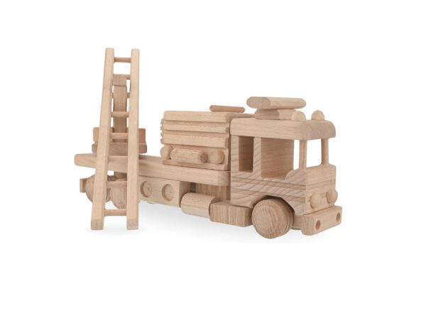 Wooden Fire Trucks - Fire Truck Toys for 3 Year Old Boys - DIY Handmade Toys - Realistic Toys for Boys No. 25 | Vesplo product image 1
