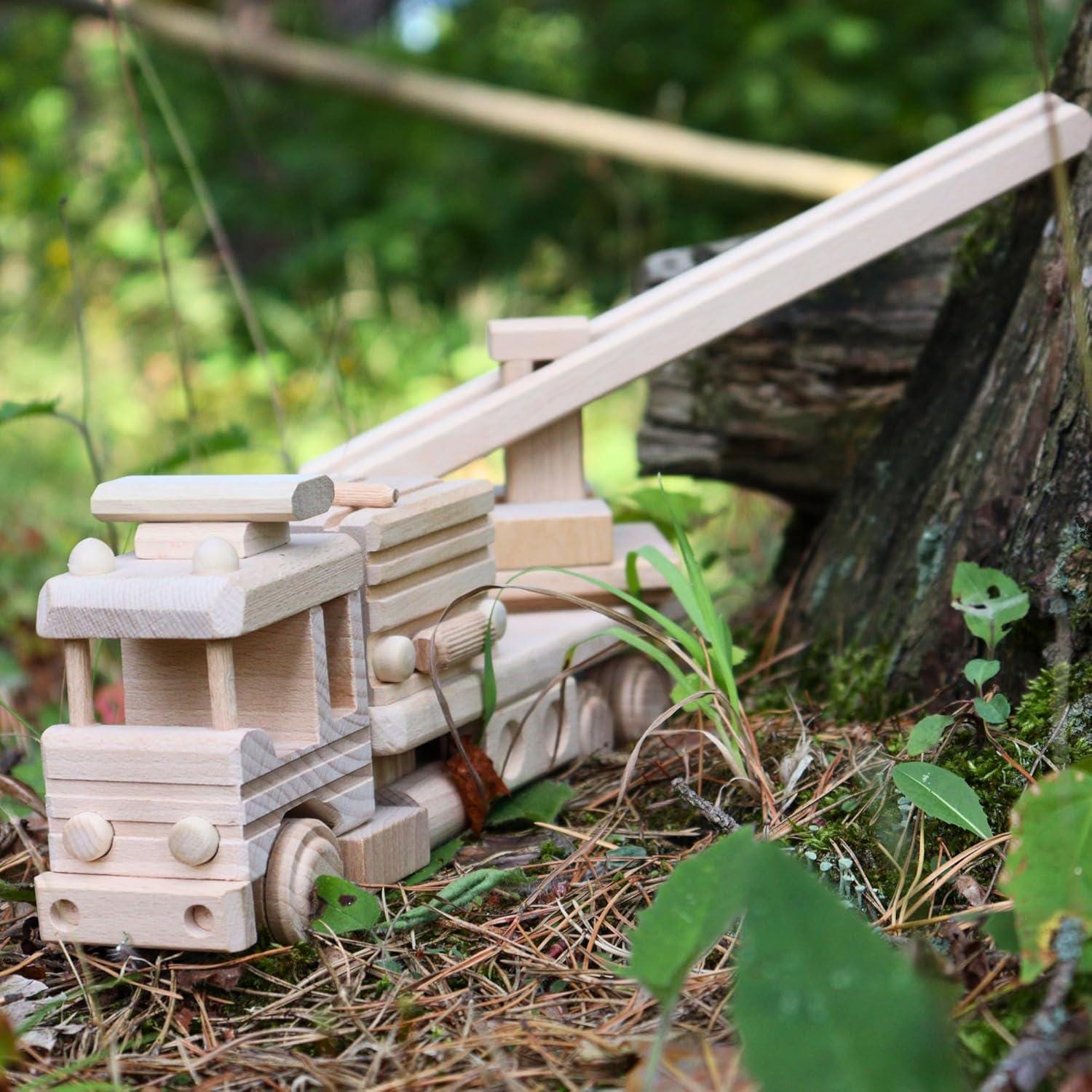 Wooden Fire Trucks - Fire Truck Toys for 3 Year Old Boys - DIY Handmade Toys - Realistic Toys for Boys No. 25 | Vesplo product image 6