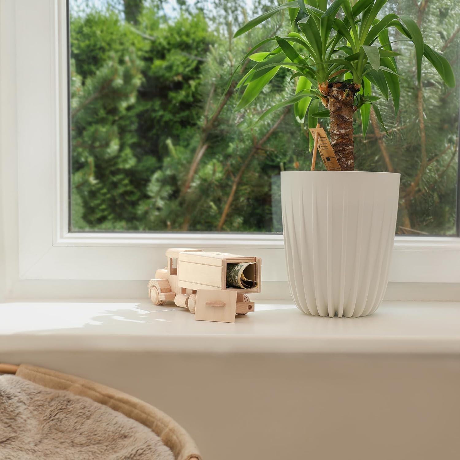 Wooden Truck Piggy Bank, Handmade Wooden Toys, Preschool Wooden Toddler Car & Trucks No. 19 | Vesplo product image 5