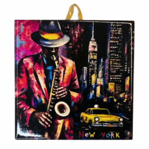 Midnight Jazz - 6" Ceramic Tile, NY4