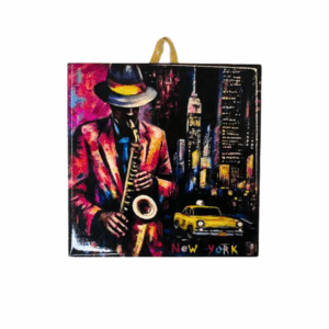 Midnight Jazz - 4" Ceramic Tile, NY4S