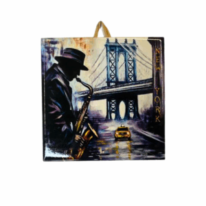 Brooklyn Bridge - 4" Ceramic Tile, NY2S
