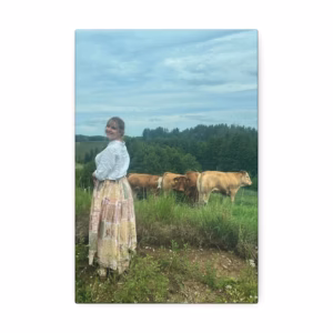 Woman in Prairie Dress Canvas Stretched 1.5'' | VESPLO